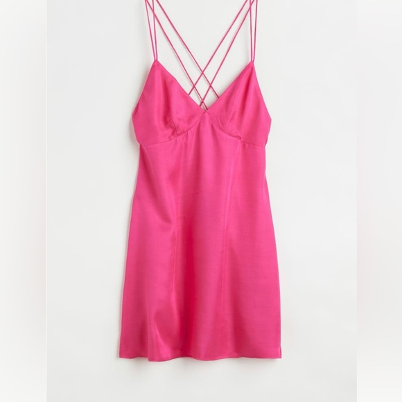 H & M spaghetti strap summer dress Large NWT - Picture 1 of 2